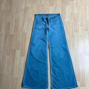 Hudson Jeans Blue Flare & Wide Leg Vintage